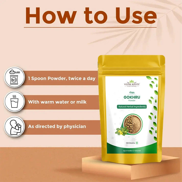 uses of gokhru powder
