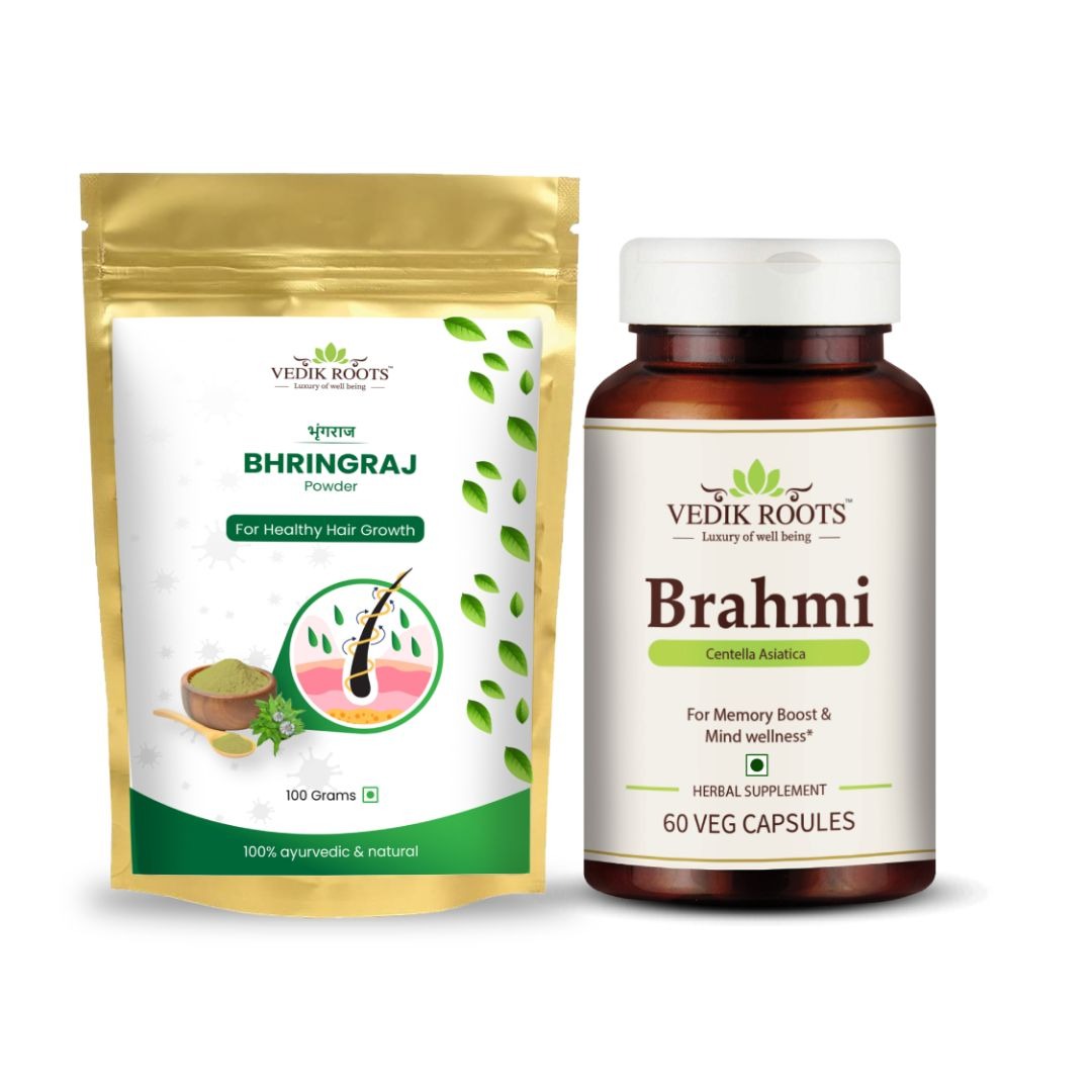 Hair Vitality Kit : Brahmi and Bhringraj Combo Kit