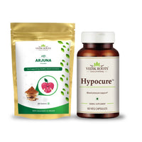 Thumbnail for Hypertension Manangement Kit |  Hypocure 60 Capsules + Arjuna powder 100 gm