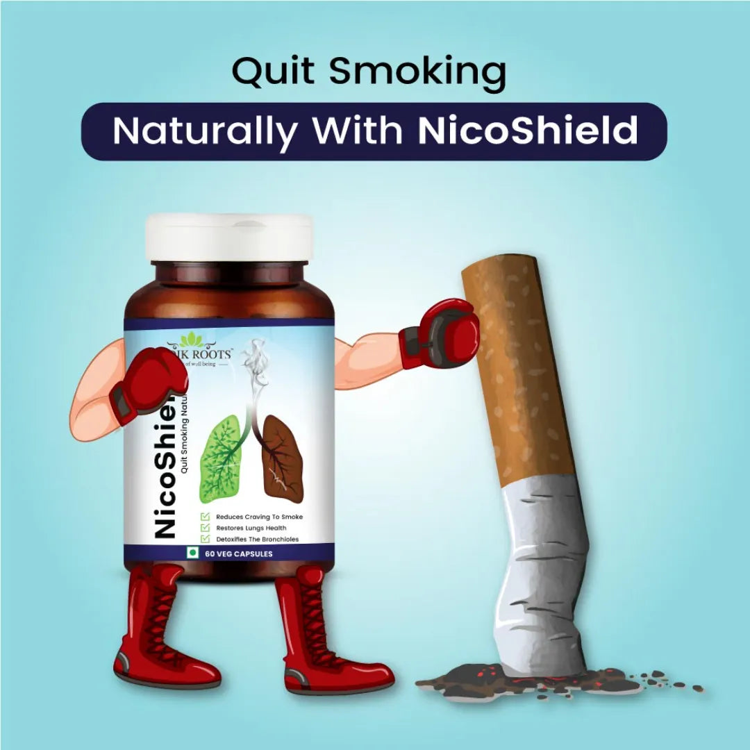 NicoShield | Anti-Smoking Capsules | Tobacco-Free and Nicotine-Free