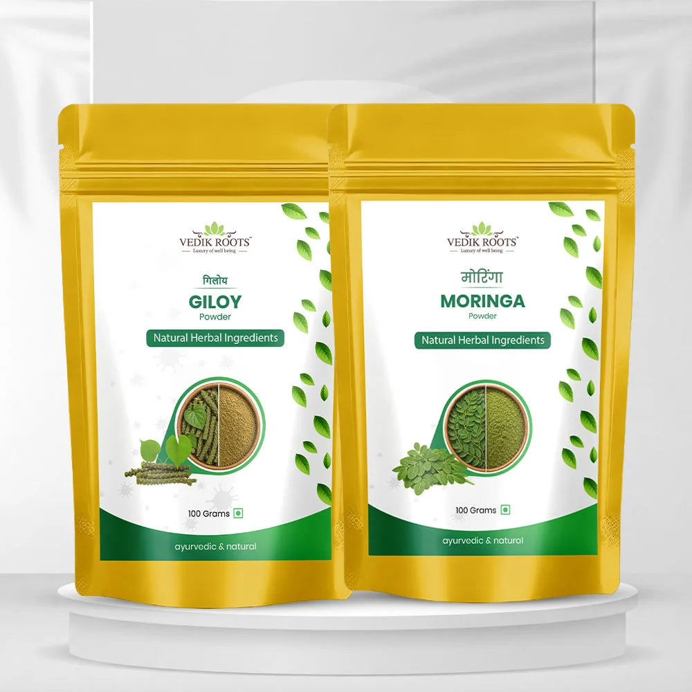 Immunity & Nutrition Kit | Giloy Powder + Moringa Powder