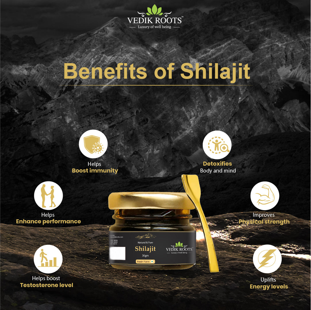 Vedikroots Pure Shilajit Resin Benefits