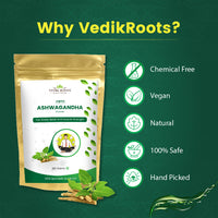 Thumbnail for 100% Pure Ashwagandha Powder : Vega , Natural ,Chemical Free | Vedikroots Ayurveda