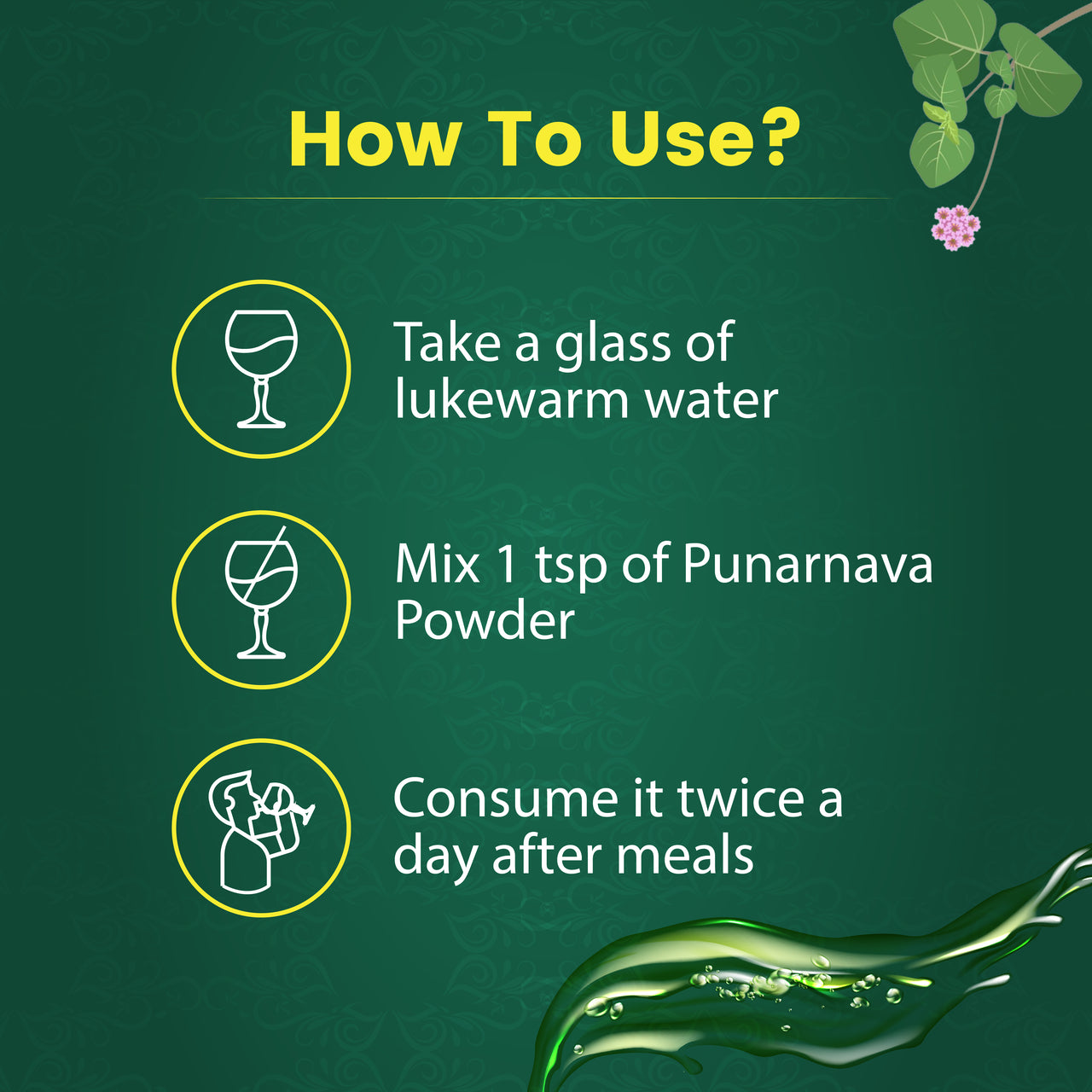 Best way to consume punarnava powder | Vedikroots Ayurveda