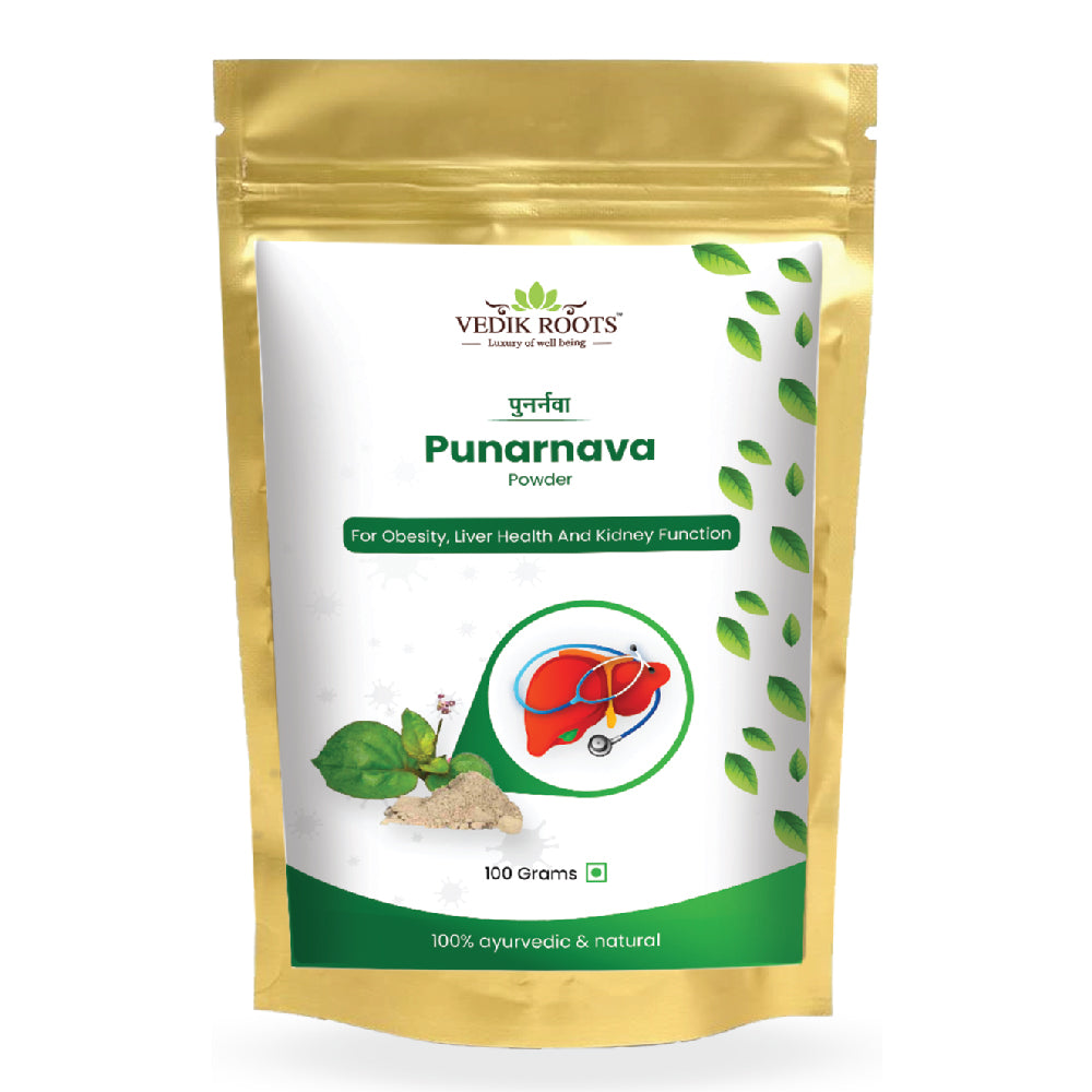 100% Pure Punarnava Powder | Vedikroots Ayurveda |