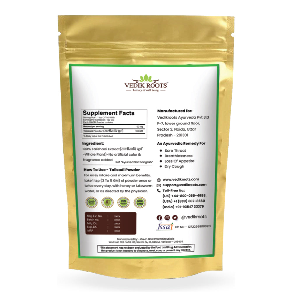 Enhance Your Well-being with Pure Talisadi Powder | Vedikroots Ayurveda