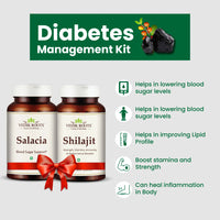 Thumbnail for Diabetes Management Kit: Combo Pack of Salacia & Shilajit | Vedikroots Ayurveda