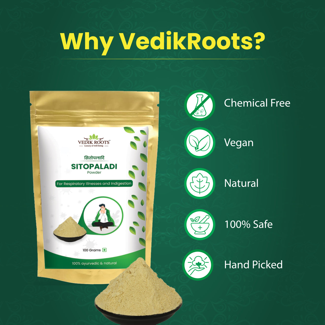 Choose Vedikroots Ayurveda: Your Trusted Source for Quality Sitopaladi Powder