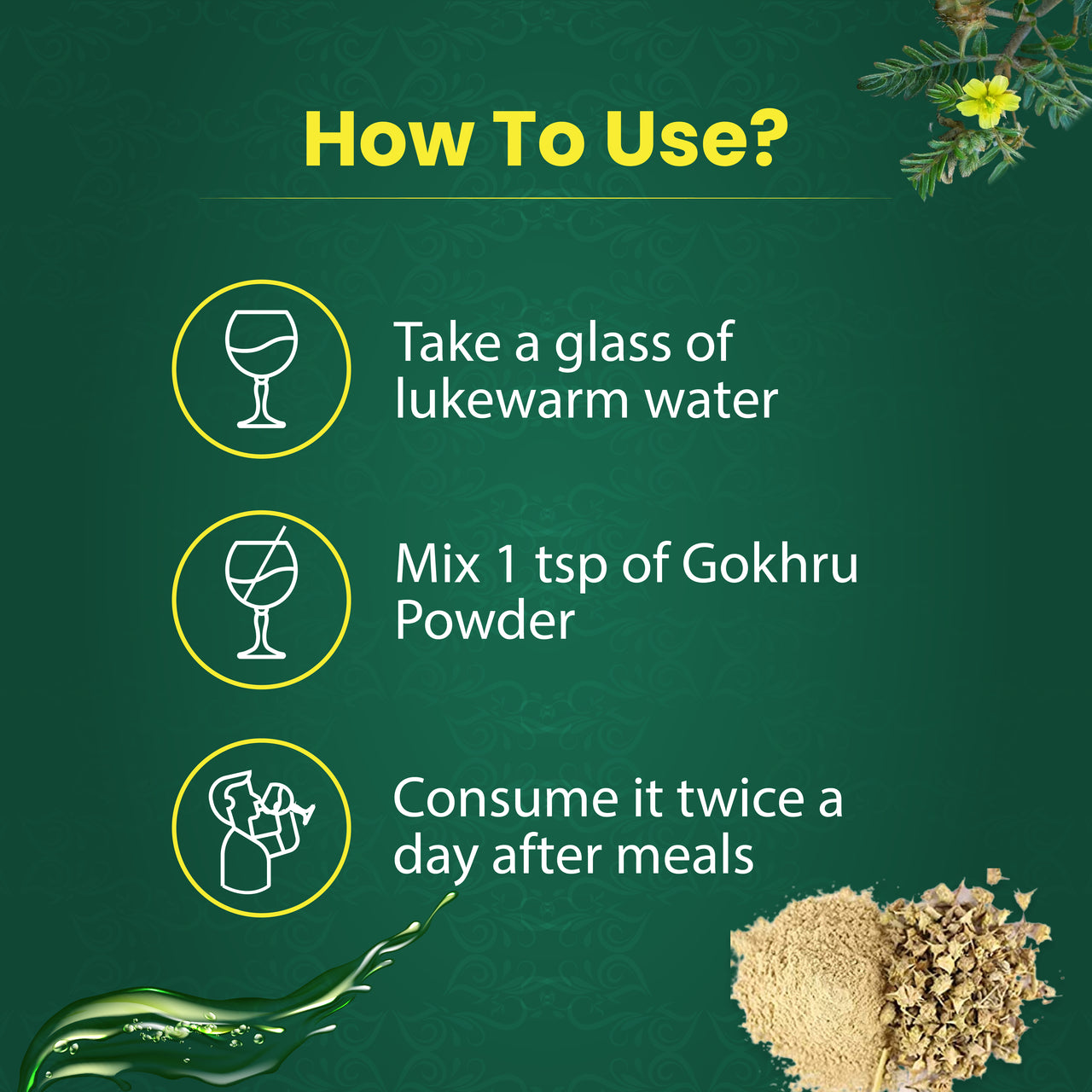 Best Way to consume gokru powder | Vedkroots Ayurveda