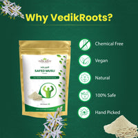 Thumbnail for Why to Buy Pure Safed Musli Powder | Vedikroots Ayurveda